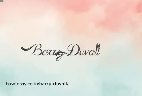 Barry Duvall