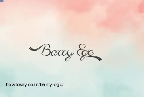 Barry Ege