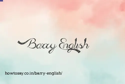 Barry English