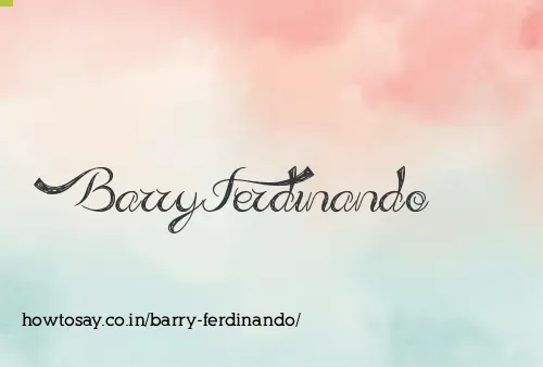 Barry Ferdinando