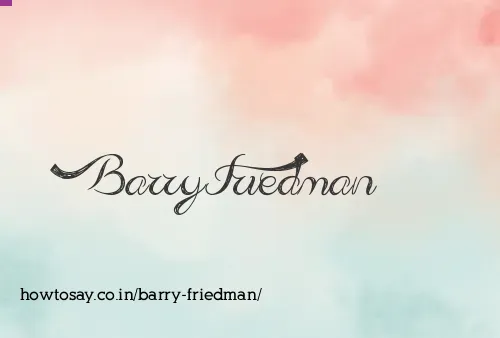 Barry Friedman