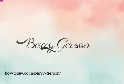 Barry Gerson