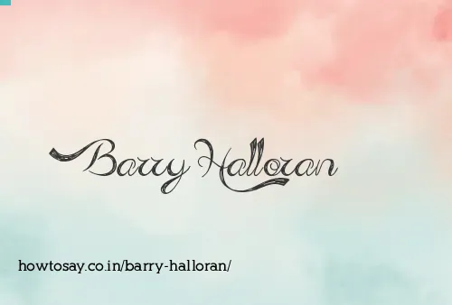 Barry Halloran