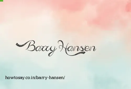 Barry Hansen