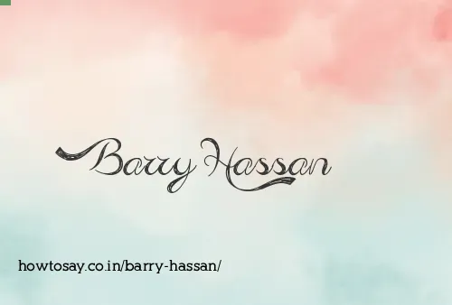 Barry Hassan