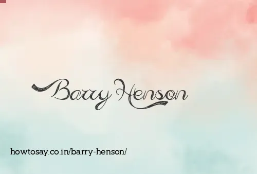 Barry Henson
