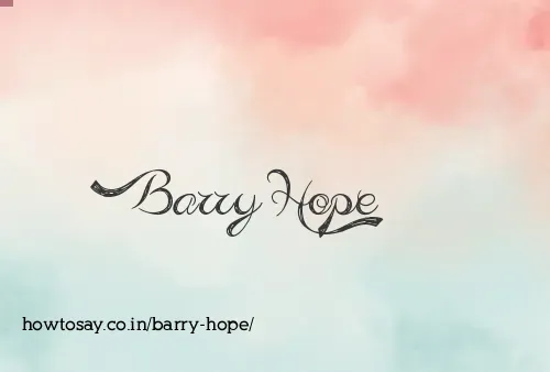 Barry Hope