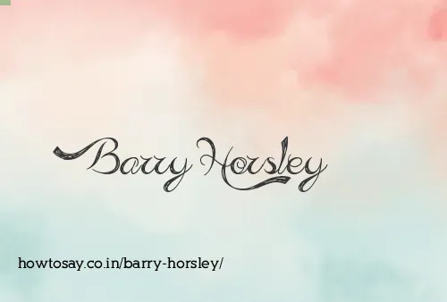 Barry Horsley