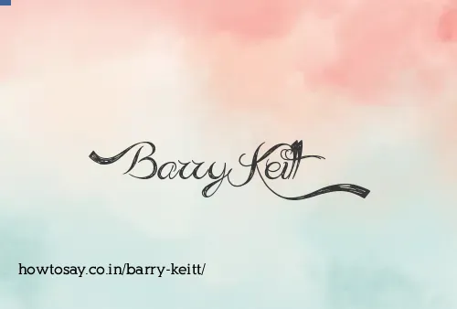 Barry Keitt