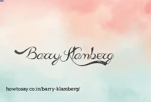 Barry Klamberg
