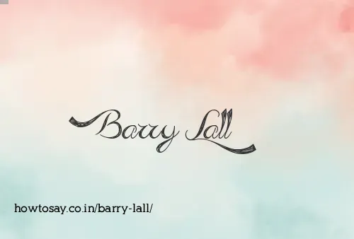 Barry Lall