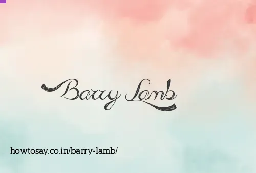 Barry Lamb
