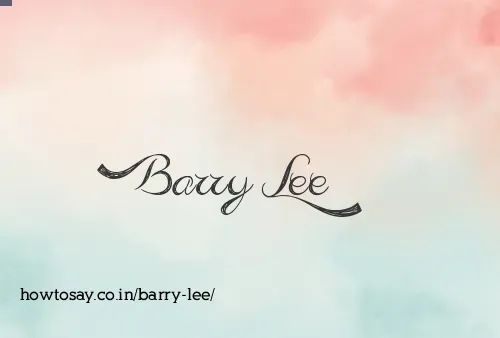 Barry Lee