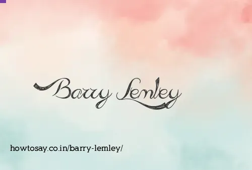 Barry Lemley