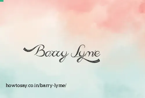 Barry Lyme