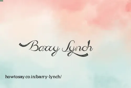 Barry Lynch