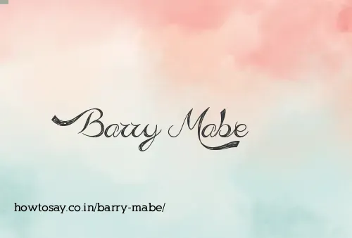 Barry Mabe