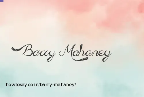 Barry Mahaney