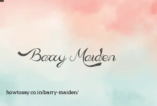 Barry Maiden