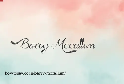 Barry Mccallum