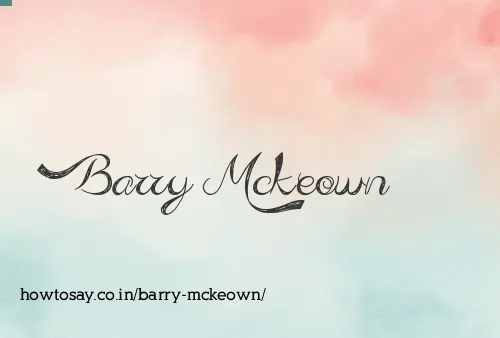 Barry Mckeown