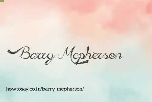 Barry Mcpherson