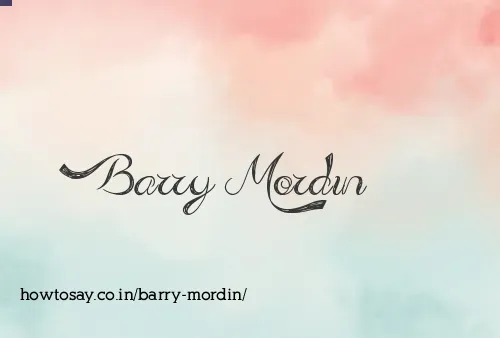 Barry Mordin