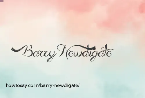 Barry Newdigate