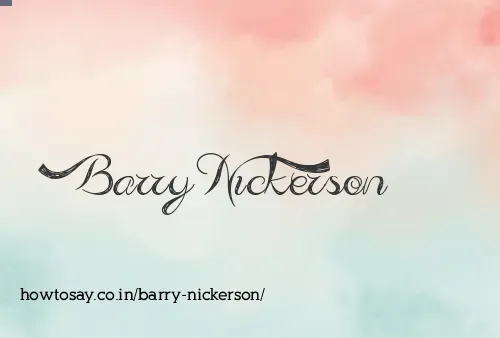 Barry Nickerson