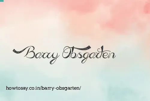 Barry Obsgarten