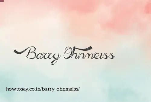 Barry Ohnmeiss