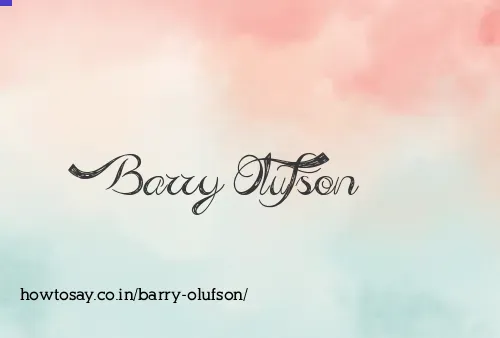 Barry Olufson