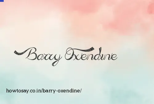 Barry Oxendine