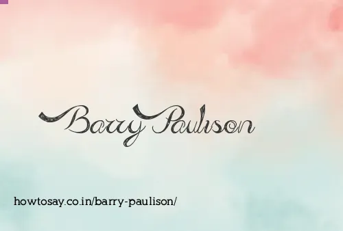 Barry Paulison