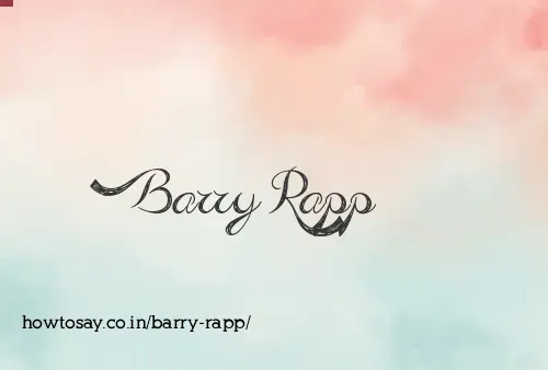 Barry Rapp