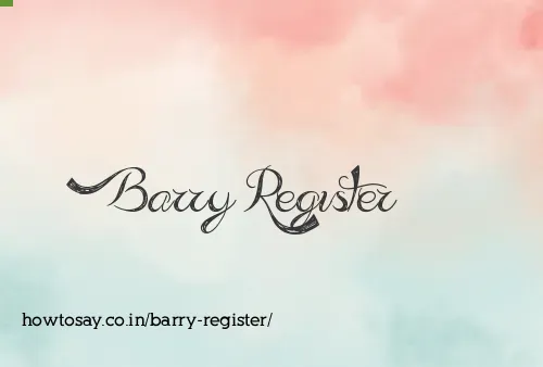 Barry Register