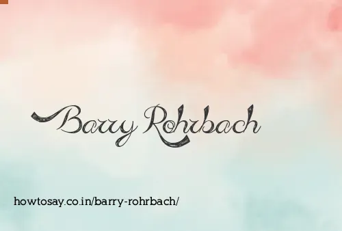 Barry Rohrbach