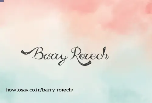 Barry Rorech