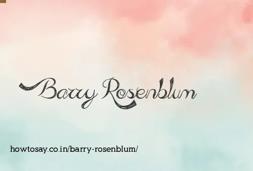 Barry Rosenblum