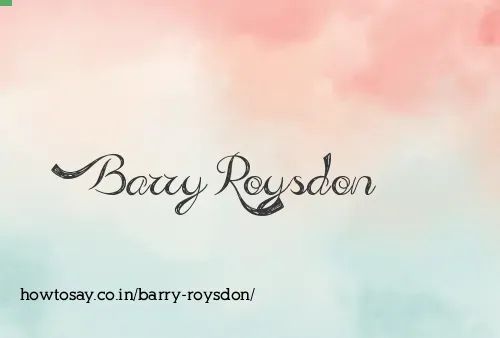 Barry Roysdon