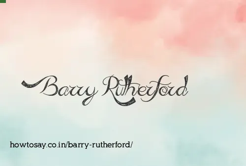 Barry Rutherford