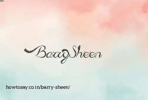 Barry Sheen