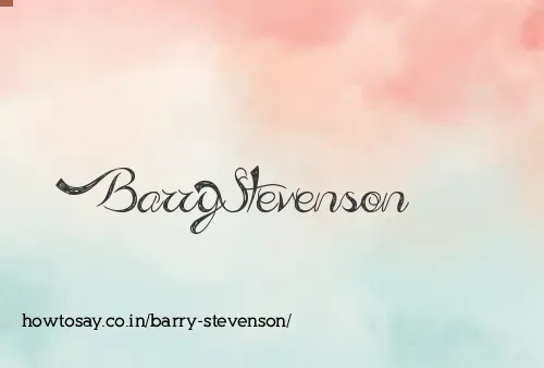 Barry Stevenson