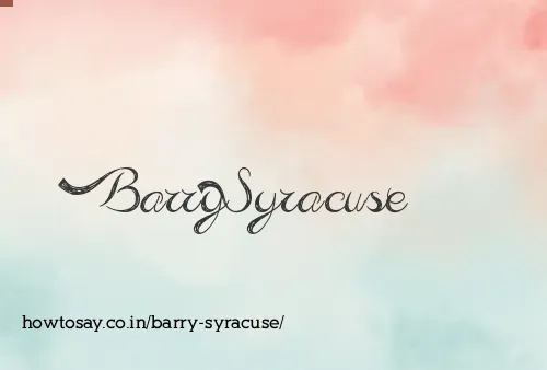 Barry Syracuse