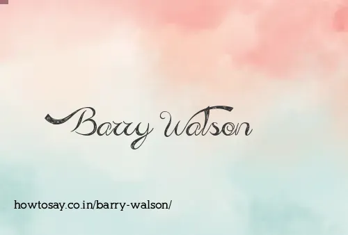 Barry Walson