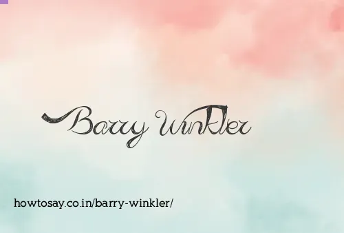Barry Winkler