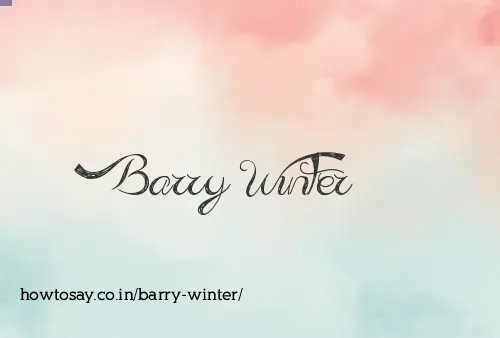 Barry Winter