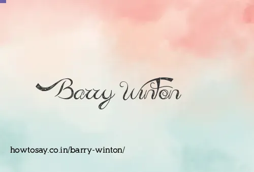 Barry Winton