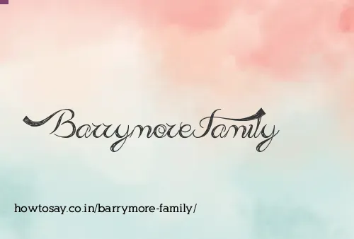 Barrymore Family
