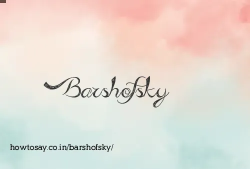 Barshofsky